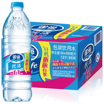 雀巢（Nestle）饮用水 优活 550mlX24瓶 整箱