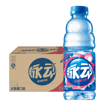 脉动（Mizone） 维生素饮料 水蜜桃味 600ml *15瓶 整箱