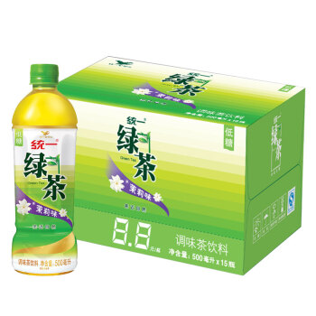 统一 绿茶 500ml*15瓶 茶饮料 整箱装