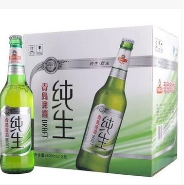 青岛 纯生啤酒 600ml*12瓶/箱